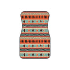 Orange aztec stripe car mats, product view 3