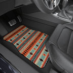 Orange aztec stripe car mats, product view 8