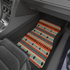 Orange aztec stripe car mats, product view 9