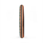 Orange aztec stripe steering wheel cover, product view 5