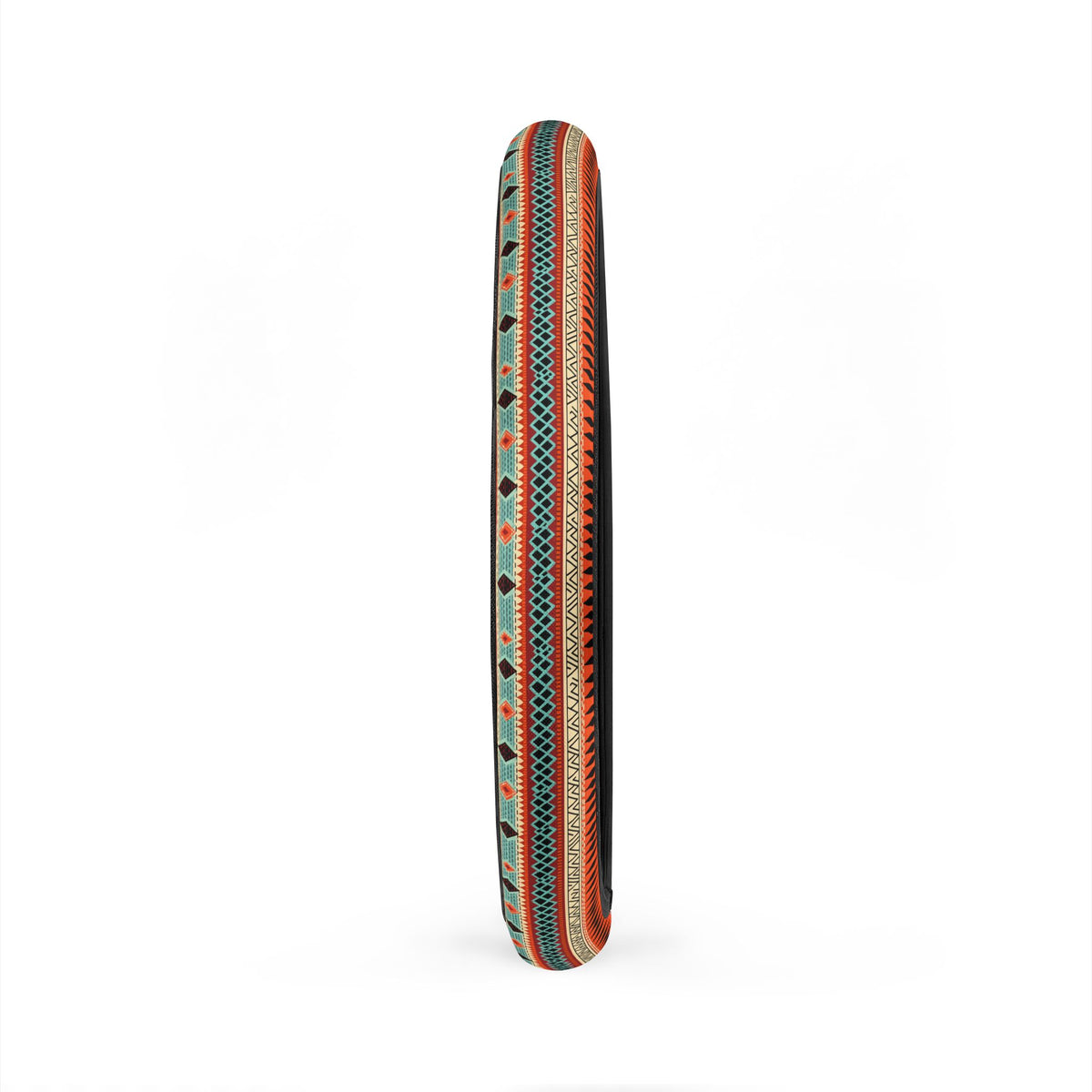 Orange aztec stripe steering wheel cover, product view 5