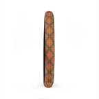 Orange floral steering wheel cover, product view 5