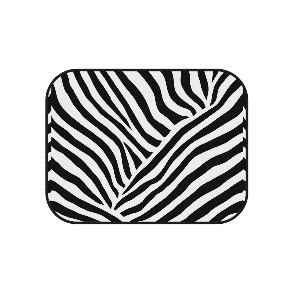 Patchwork zebra print car mats, product view 4