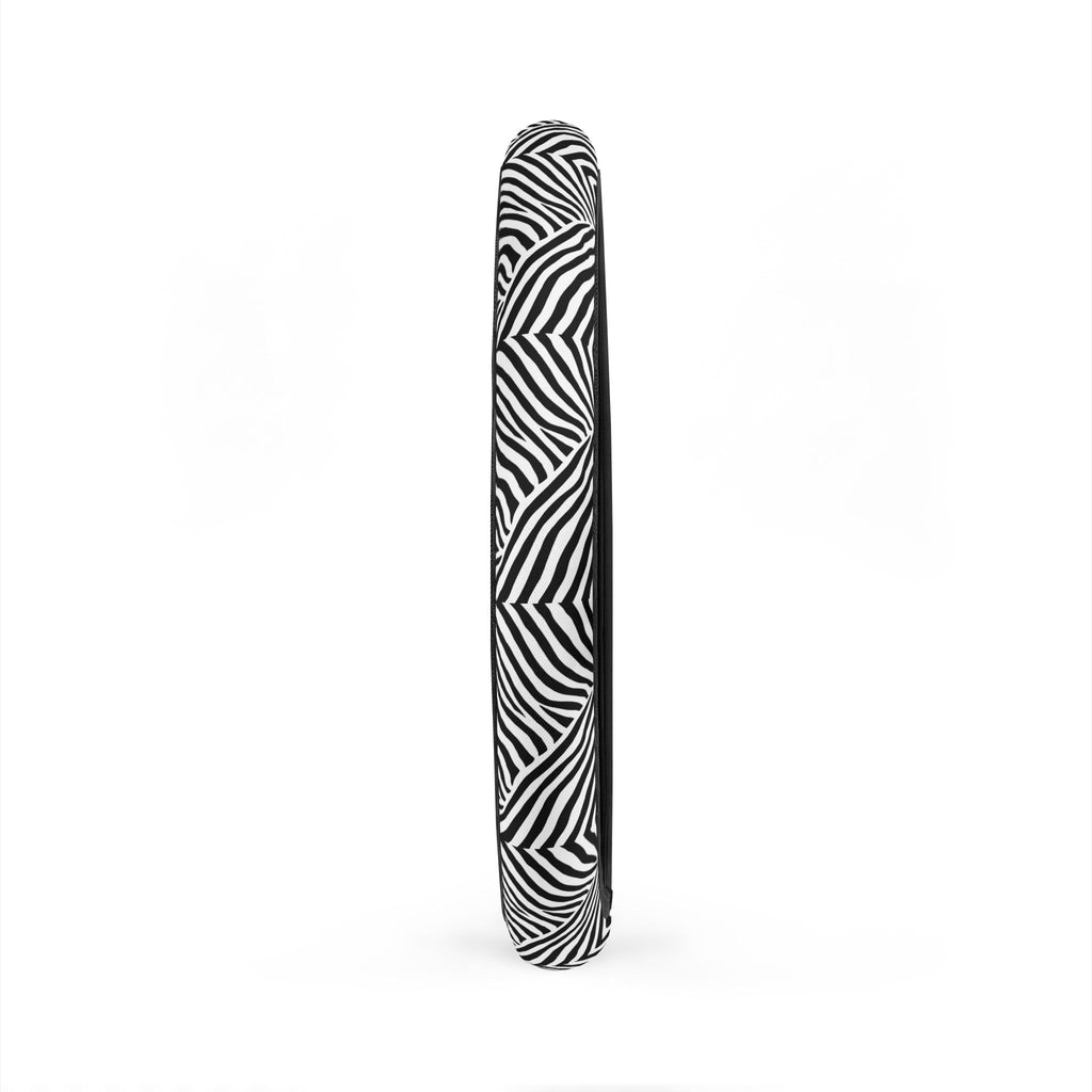 Patchwork zebra print steering wheel cover, product view 5