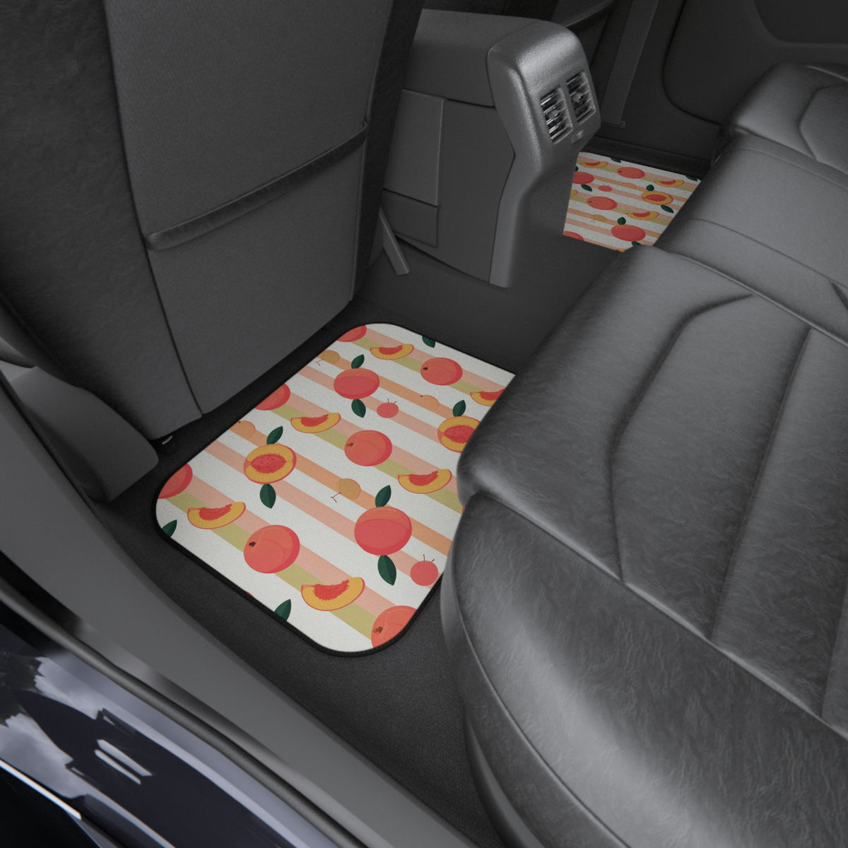 Peach fruit print car mats, product view 10