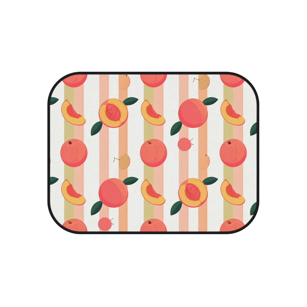 Peach fruit print car mats, product view 4