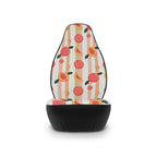 Peach fruit print car seat covers, product view 4