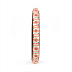 Peach fruit print steering wheel cover, product view 6