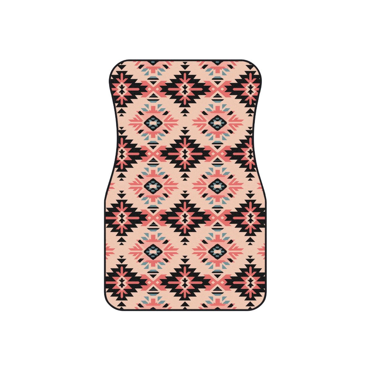 Pink aztec diamond car mats, product view 3