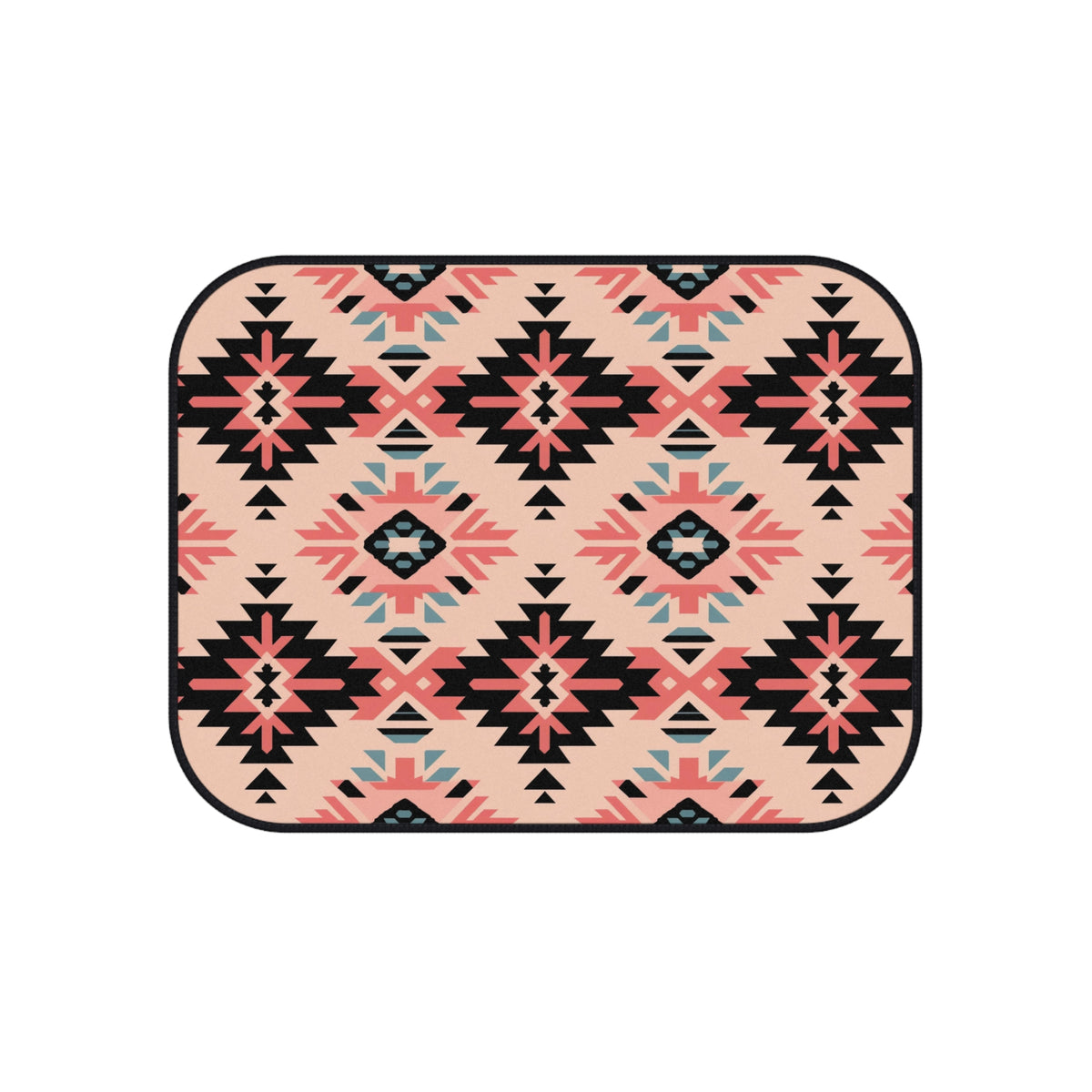 Pink aztec diamond car mats, product view 4