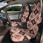 Pink aztec diamond car seat covers, product view 3