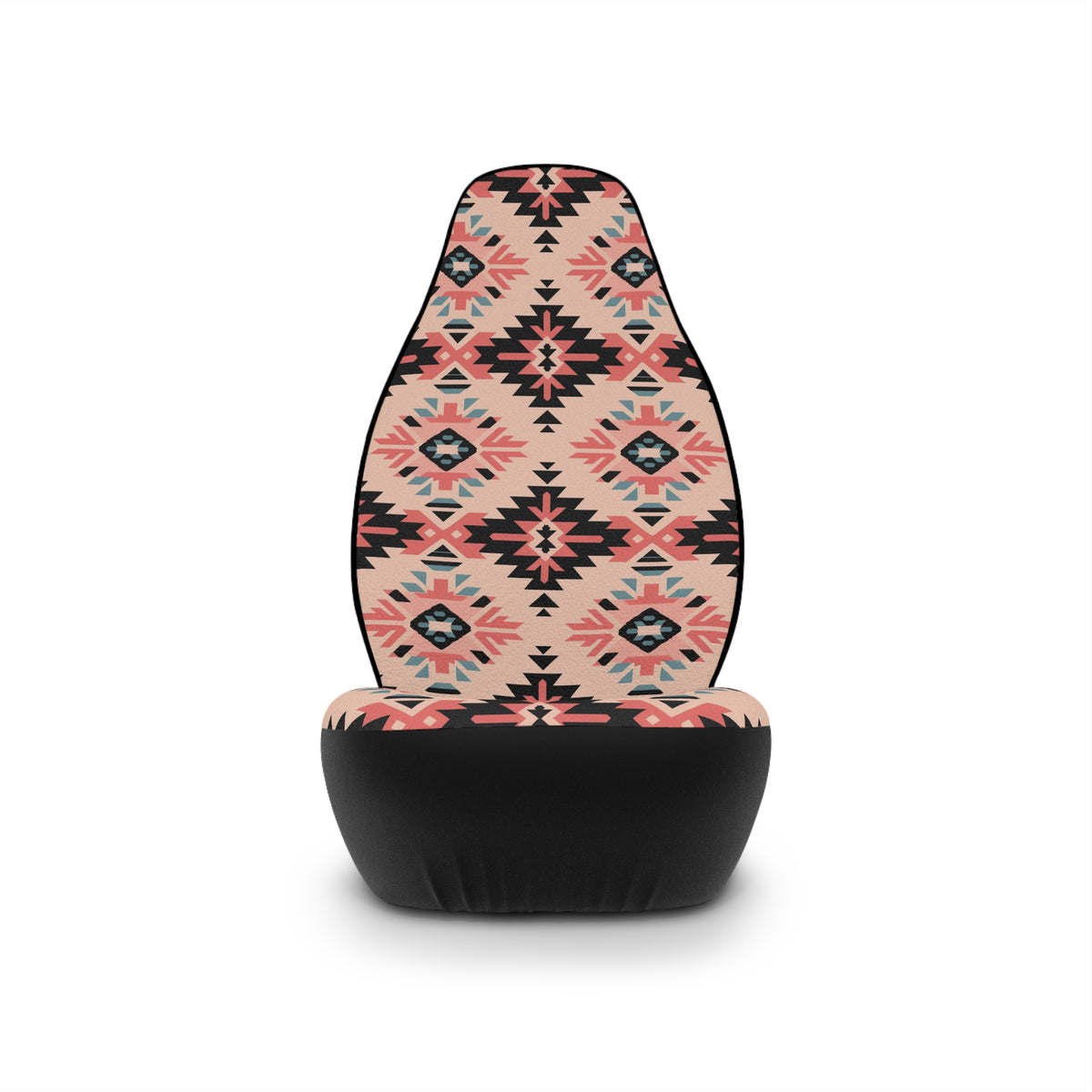Pink aztec diamond car seat covers, product view 4