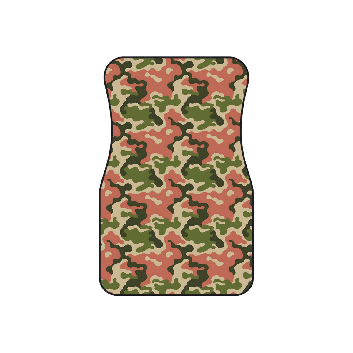 Pink camo car mats, set of four, front and rear mats