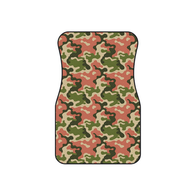 Pink camo car mats, set of four, front and rear mats