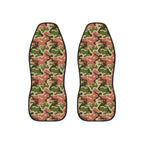 Pink camo car seat covers, set of two front seat covers