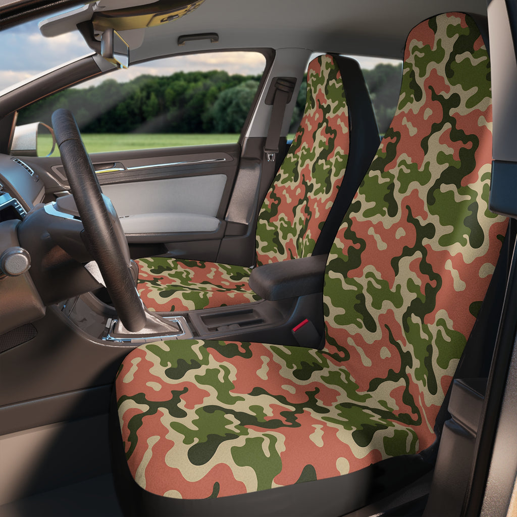 Pink camo car seat covers, product view 3