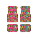 Pink floral car mats, product view 6