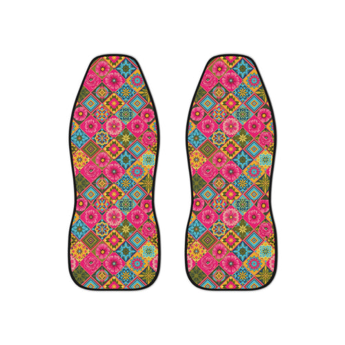 Pink Floral Car Seat Covers
