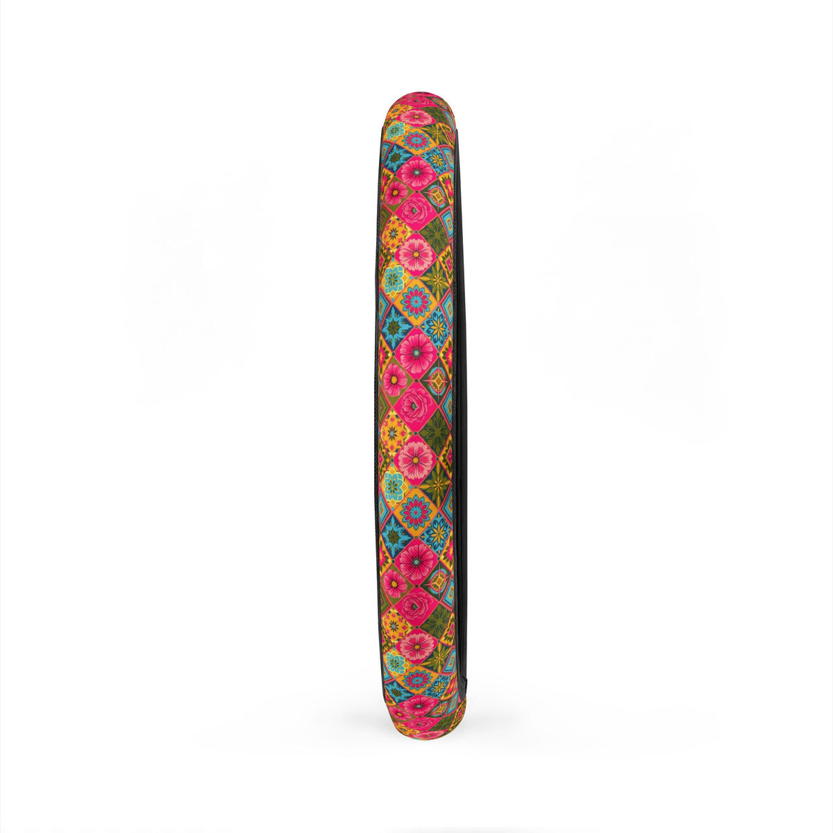 Pink floral steering wheel cover, product view 5