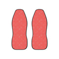 Pink fruit print car seat covers, set of two front seat covers