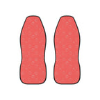 Pink fruit print car seat covers, set of two front seat covers