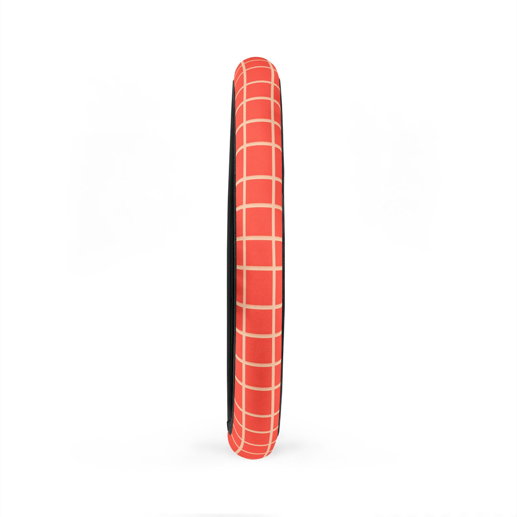 Pink gingham steering wheel cover, product view 5