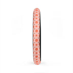 Pink peach print steering wheel cover, product view 4