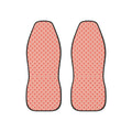 Pink polka dot car seat covers, set of two front seat covers