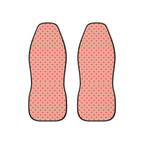 Pink polka dot car seat covers, set of two front seat covers