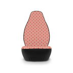 Pink polka dot car seat covers, product view 4