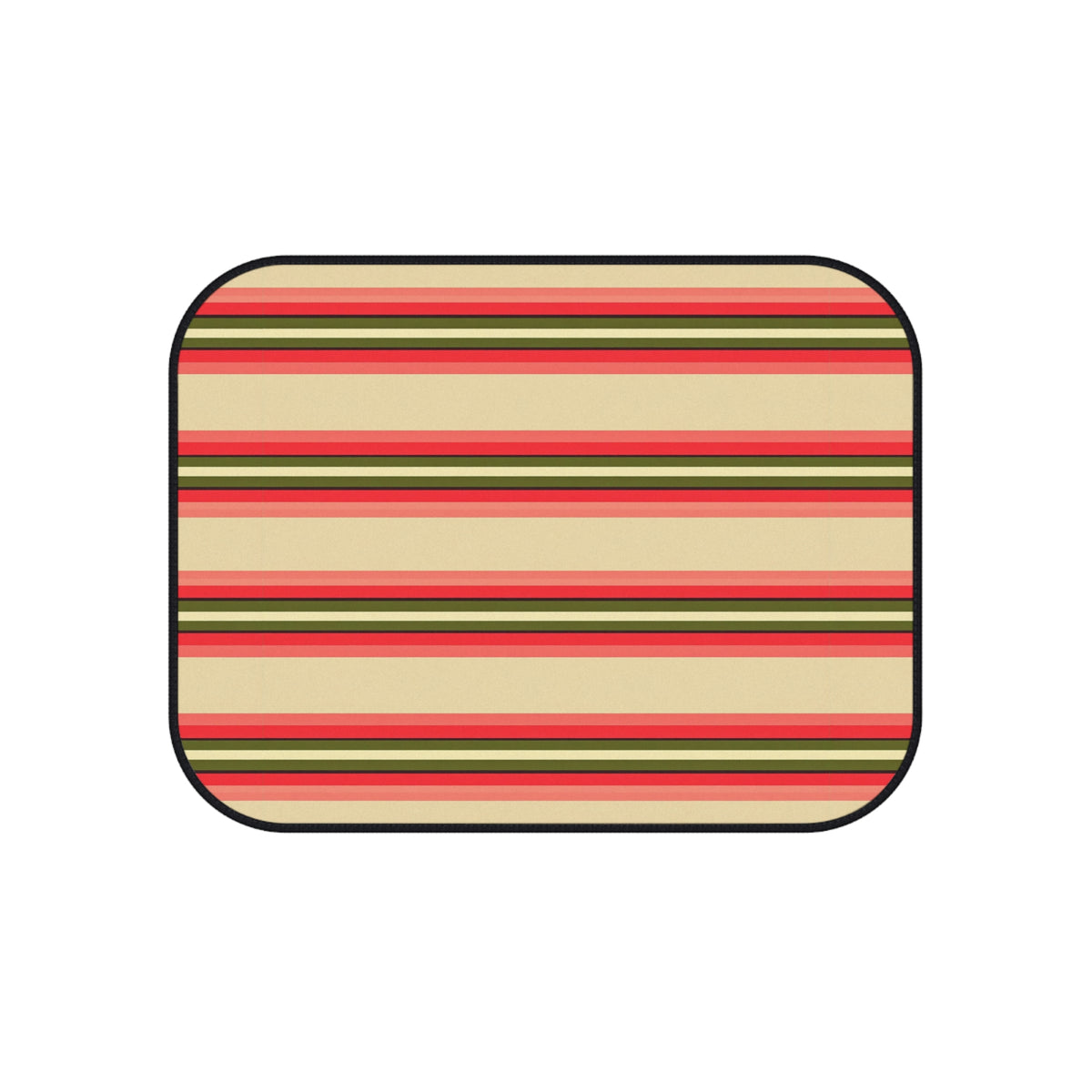 Pink stripe car mats, product view 5