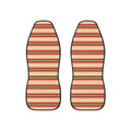 Pink stripe car seat covers, set of two front seat covers