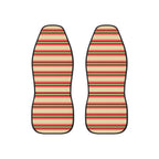 Pink stripe car seat covers, set of two front seat covers