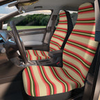 Pink stripe car seat covers, product view 3