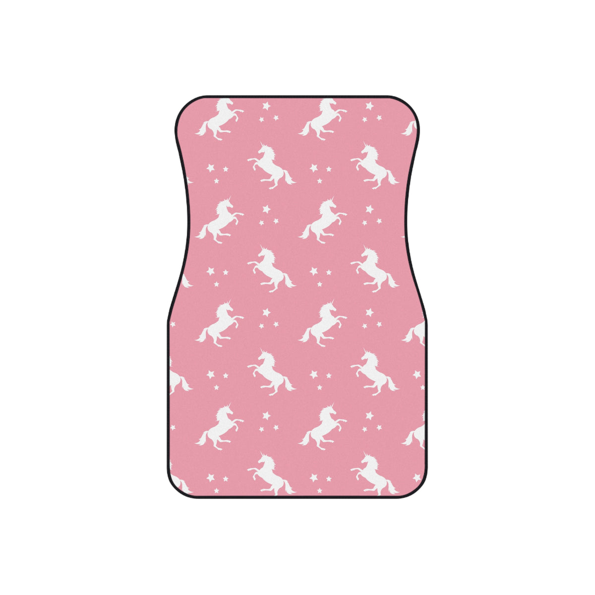 Pink unicorn car mats, set of four, front and rear mats