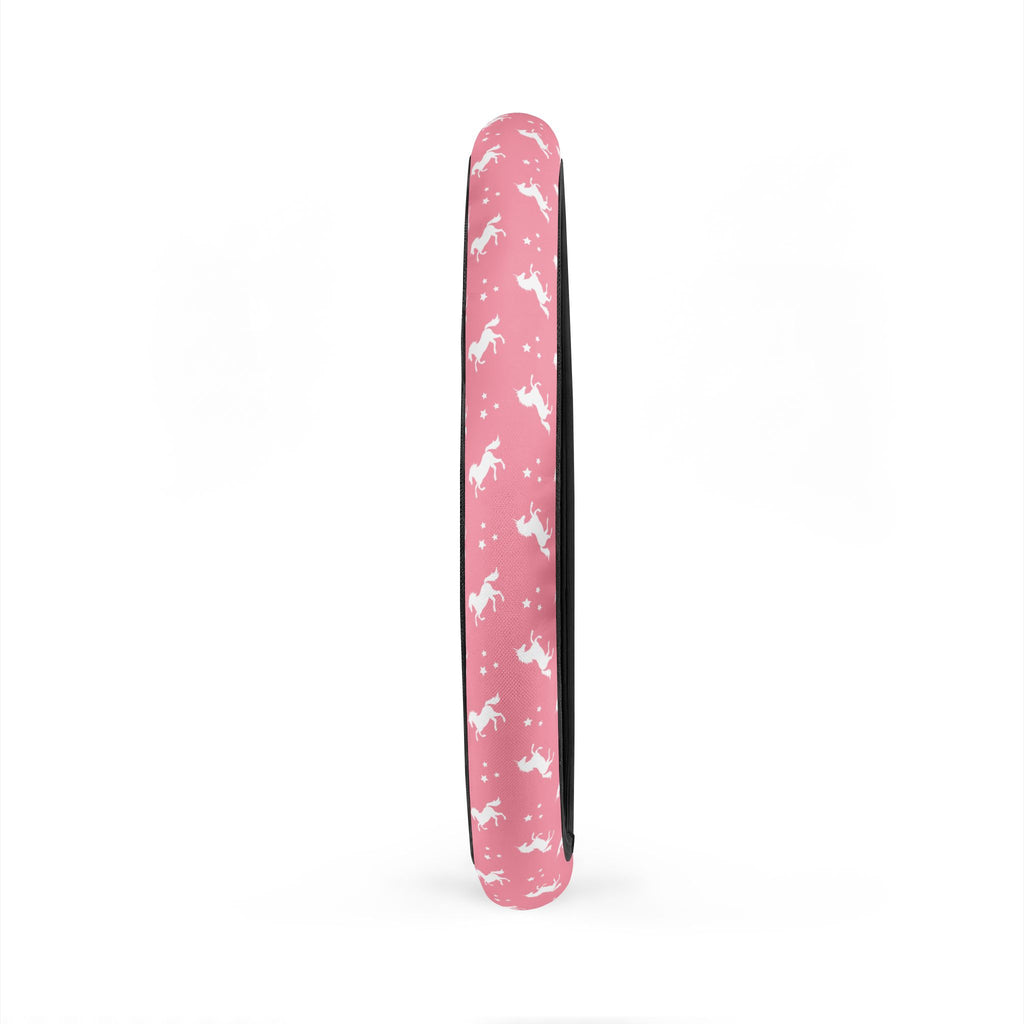 Pink unicorn steering wheel cover, product view 5