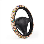 Pride flag hands steering wheel cover, product view 3