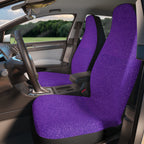 Purple rainbow glitter car seat covers, product view 2
