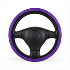 Purple rainbow glitter steering wheel cover, on a steering wheel