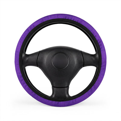 Purple rainbow glitter steering wheel cover, on a steering wheel