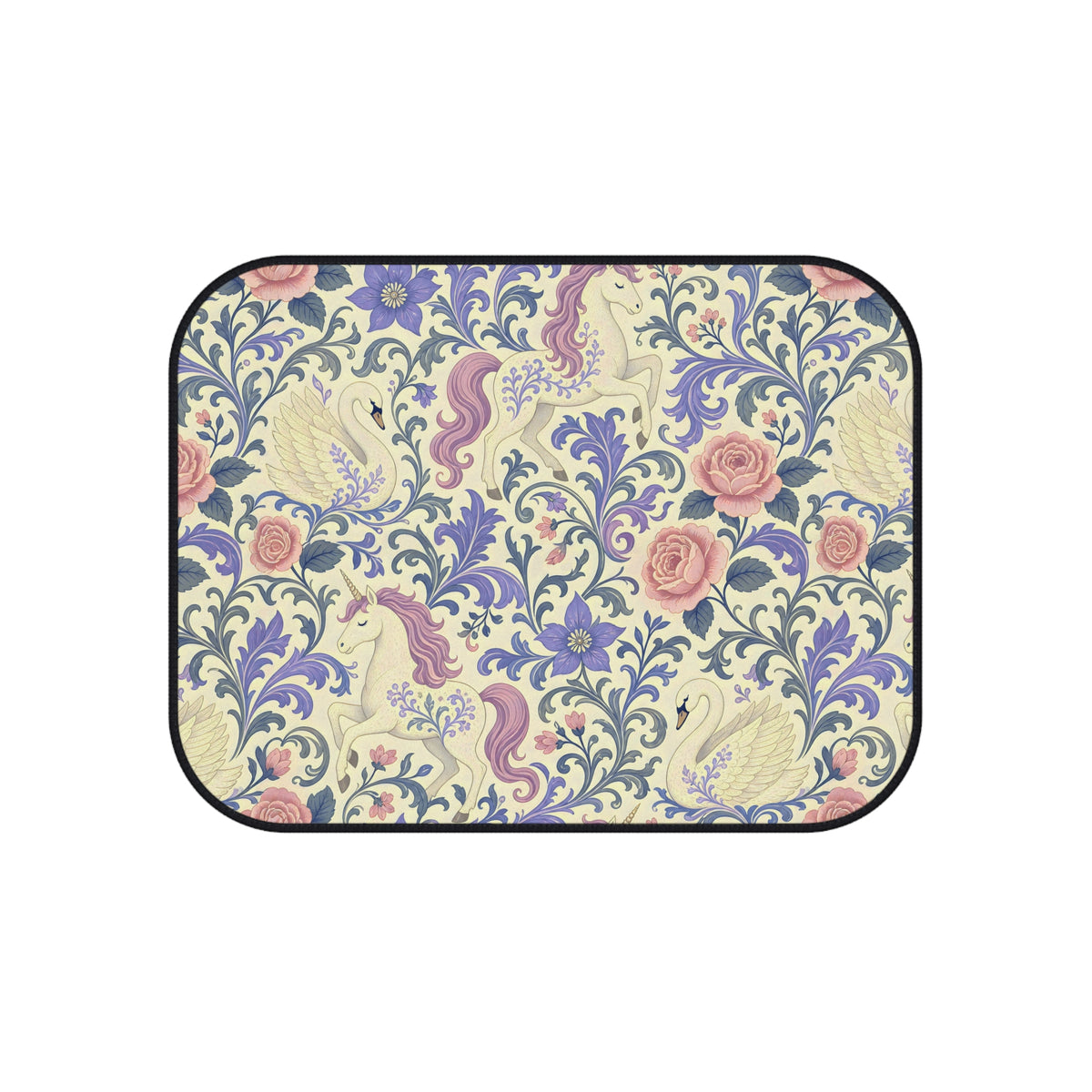 Purple unicorn swan car mats, product view 5