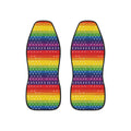 Rainbow American flag car seat covers, set of two front seat covers
