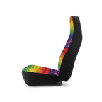 Rainbow American flag car seat covers, product view 7
