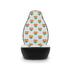 Rainbow heart pride car seat covers, product view 4