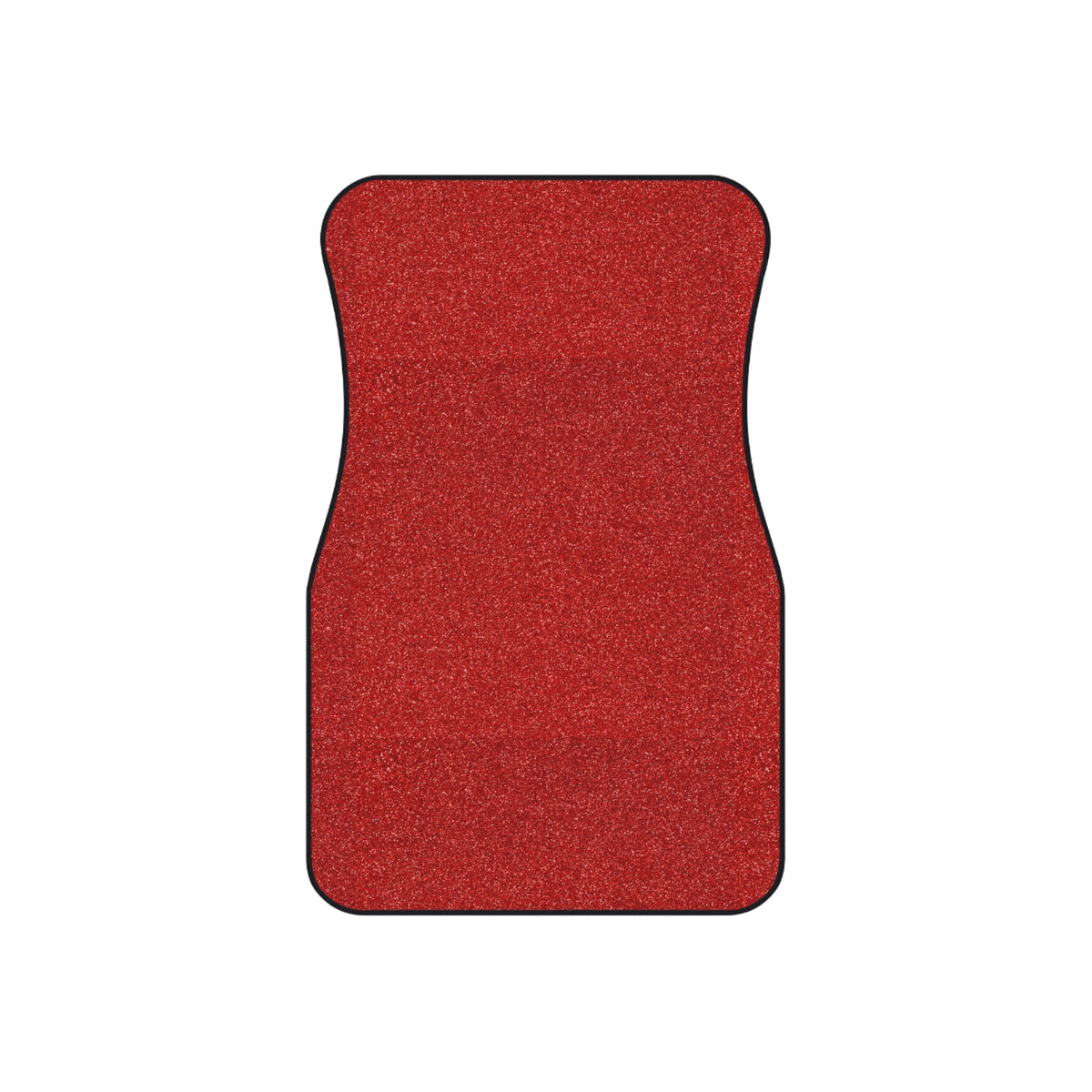Red rainbow glitter car mats, set of four, front and rear mats