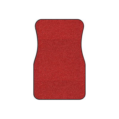 Red rainbow glitter car mats, set of four, front and rear mats