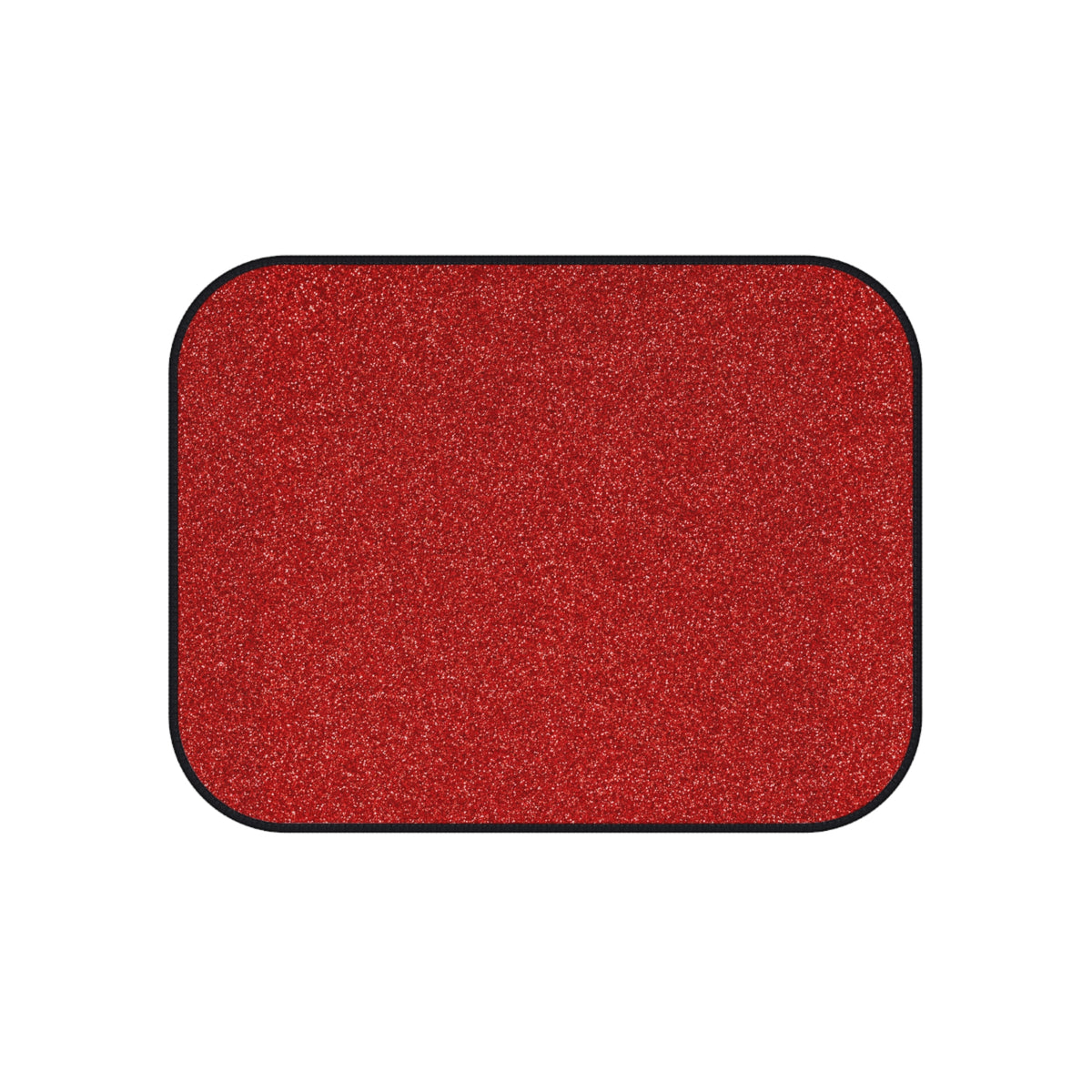 Red rainbow glitter car mats, product view 4