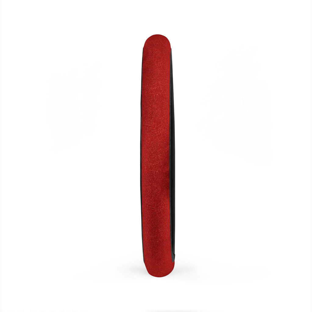 Red rainbow glitter steering wheel cover, product view 5