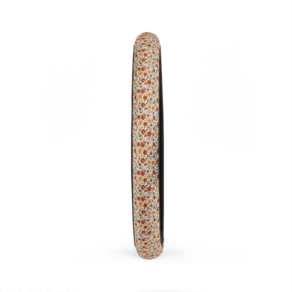 Retro flower print steering wheel cover, product view 5
