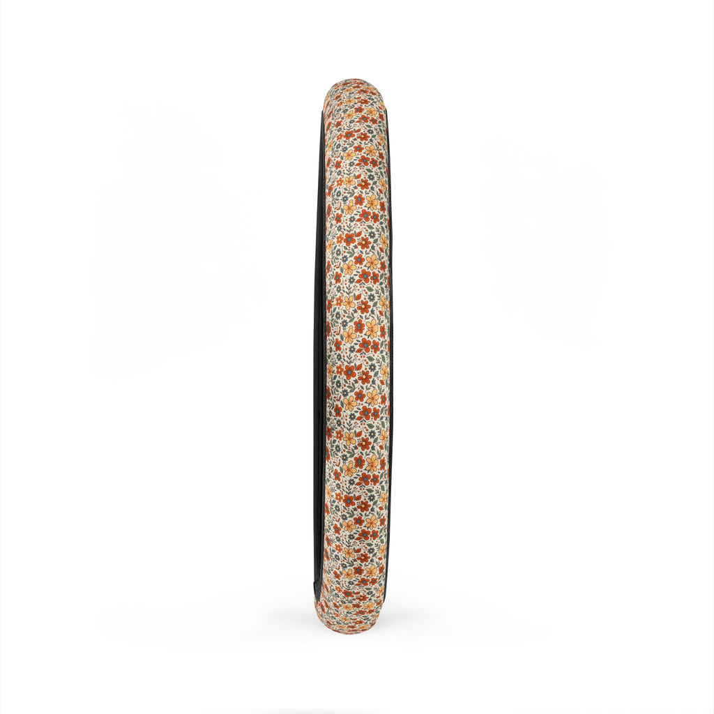 Retro flower print steering wheel cover, product view 6